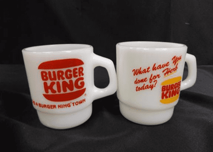 バーガーキングマグカップ2点