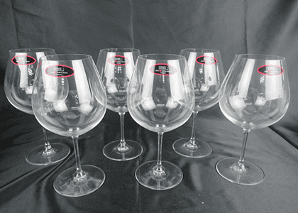 ブルゴーニュ ペア赤ワイングラス 3セット