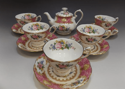 カップ&ソーサー5客/ポット